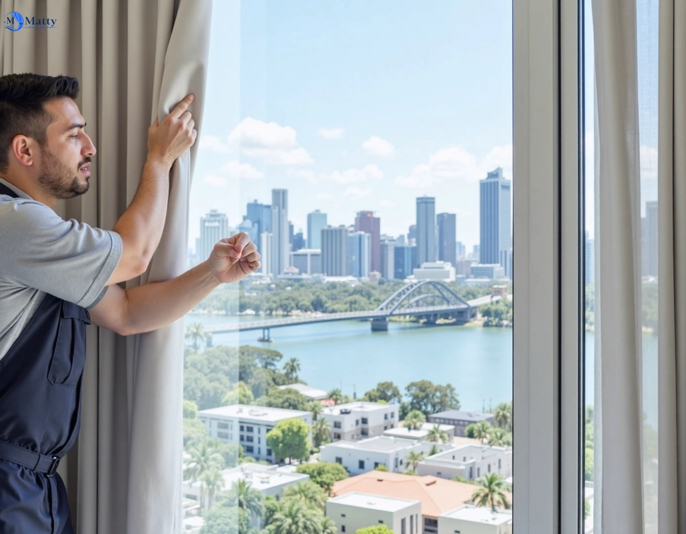 Professional curtain steam cleaning service ross-creek-vic QLD by Matty Curtain Cleaning